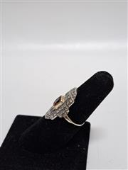 Vintage Rubellite Tourmaline Lady's Stone & Diamond Ring